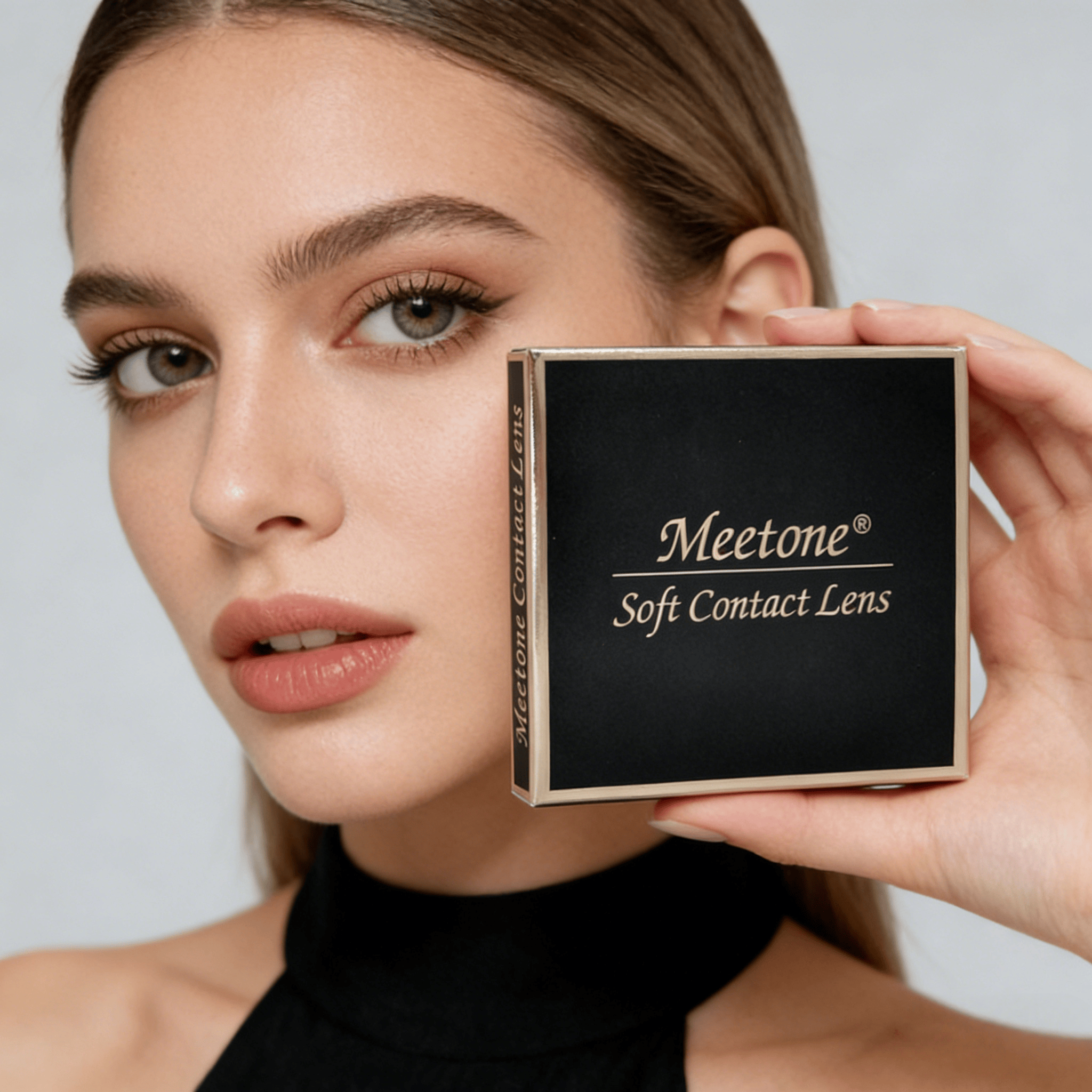 Private Label Customized Packaging Meetone Sorayama Green Color Contact Lens Box