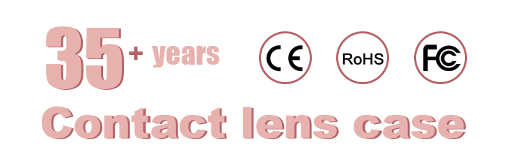 Hot Selling Colorful Cheap Plastic Wholesale Custom Eye Contact Lens Dual case