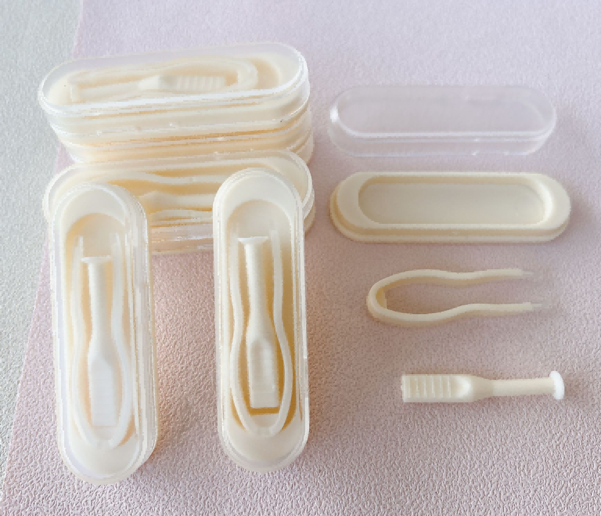 MILL CREEK Rectangle Contact Lens Case Split Clip Box Set Remover Set Beauty Eye Gift Care