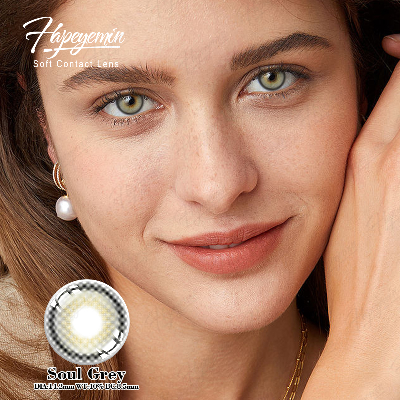 Haipurecon 14.2mm Original Fresh Wholesale Soft Colored Blend Eye Contacts Economic Eye Lenses Color Contact Lenses Colored
