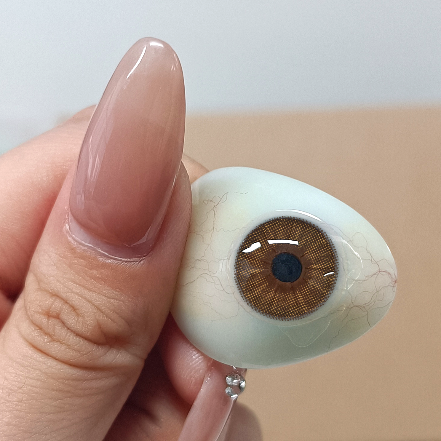 Hot Sale Half Year 6 Months Natural Brown Colored Contact Lens with Prescription